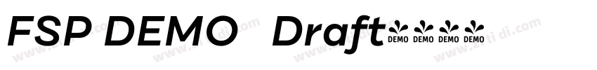FSP DEMO   Draft字体转换